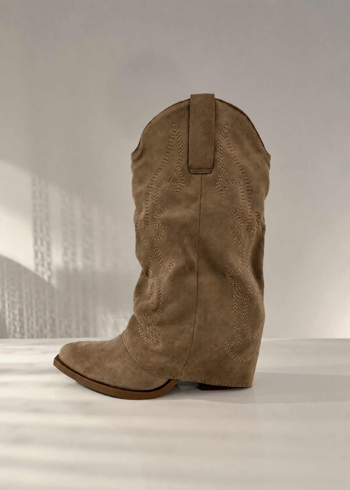 KHAKI WESTERN BOOTS