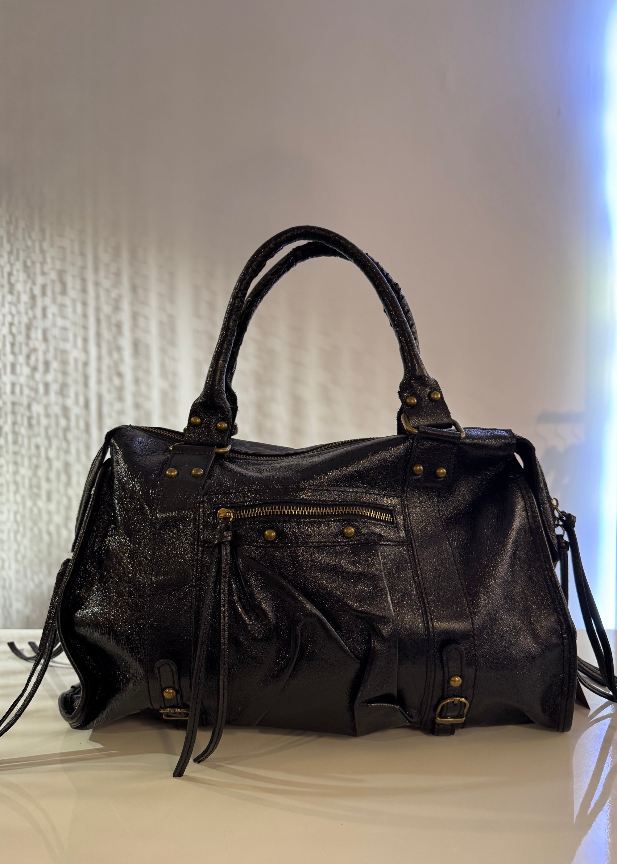 LEDER TASCHE BLACK